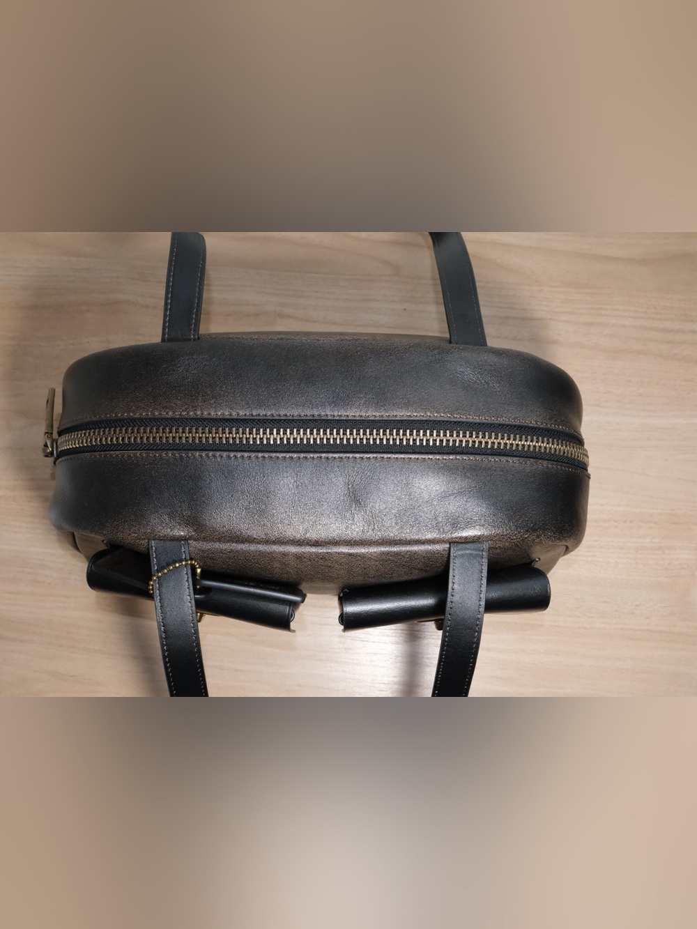 Coach Twin Turnlock Bag In Loved Leather - Picture 11 of 15